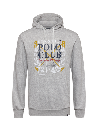 Kingshill Polo Club Hoodie Sweatshirt B - Grey Melange