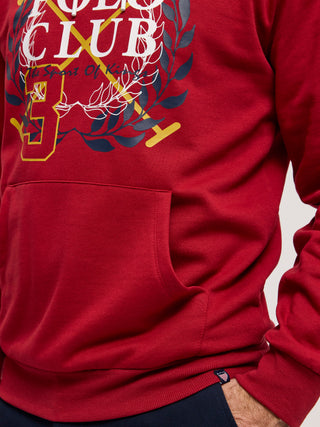 Kingshill Polo Club Hoodie Sweatshirt C - Red