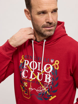 Kingshill Polo Club Hoodie Sweatshirt C - Red