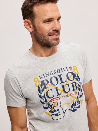 Kingshill Polo Club Tee T-shirt L - Grey melange